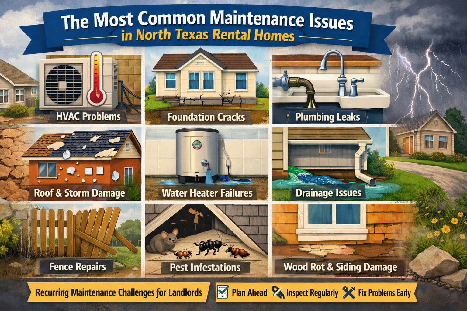 The Most Common Maintenance Issues in North Texas Rental Homes